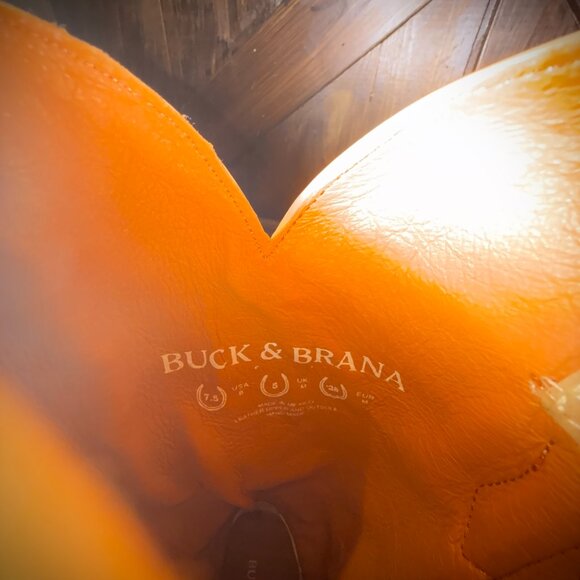 BUCK & BRANA TESSA BEIGE TALL WESTERN BOOTS NWT SIZE 7.5 - Picture 9 of 9